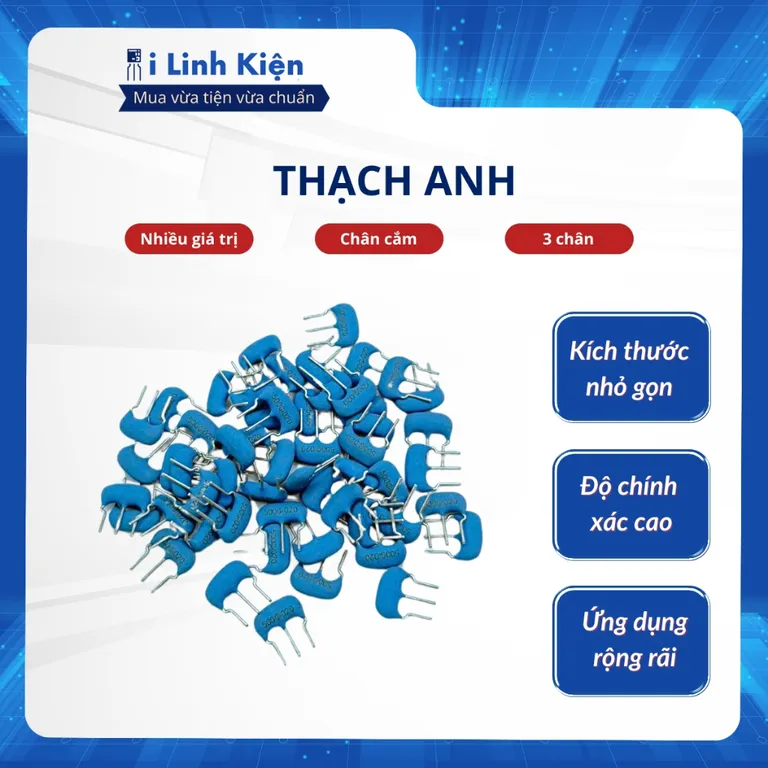 Thạch anh 4mz 5mhz 6mhz 8mhz 10mhz 12mhz 20mhz 3 chân chính hãng mutara