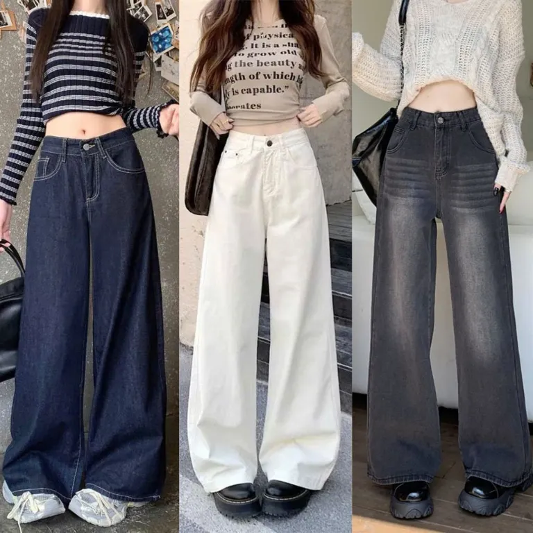 Tổng hợp các mẫu Quần jean Bigsize Nữ dáng xuông năng động trẻ trung vintage hottrend đứng phom size 50-92kg