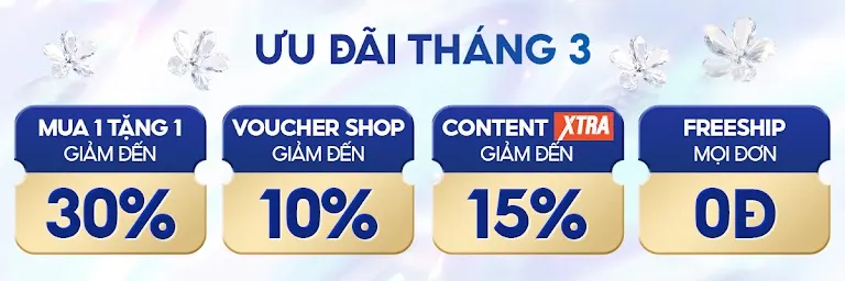[Unilever] Deal Tháng 3 – Mua 1 Tặng 1 & Voucher 25% Cho Dove, Lifebuoy, Axe