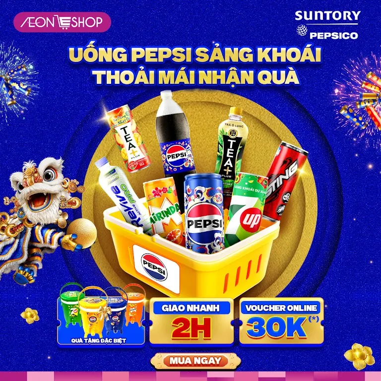 Uống Pepsi Sảng Khoái – Thoải MÁI Nhận QUÀ
