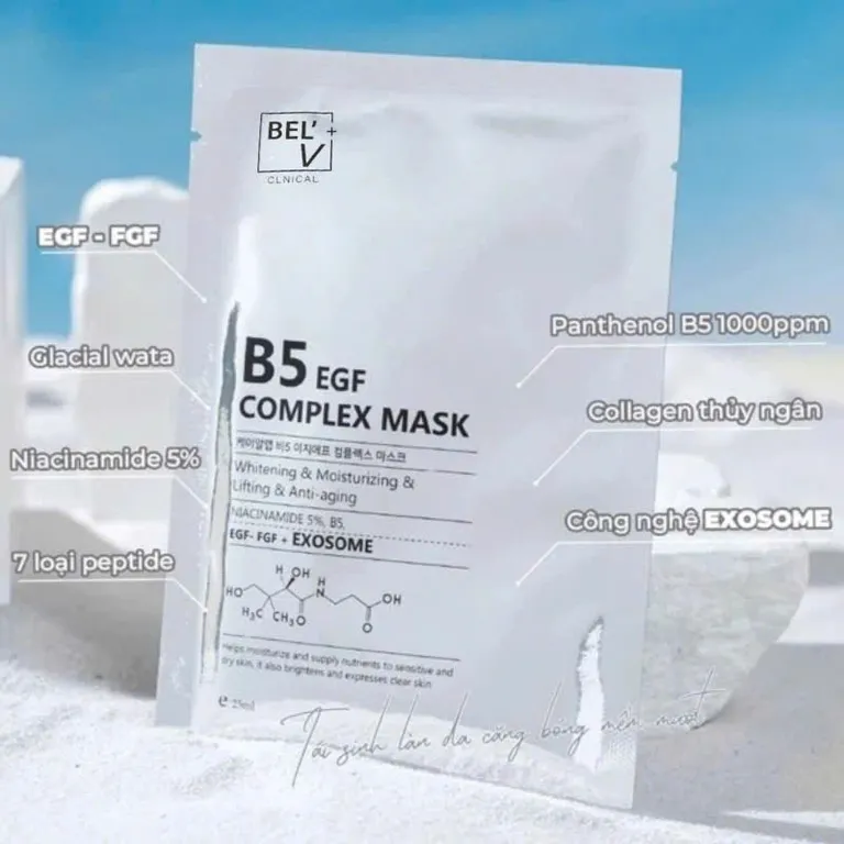 COMBO 50 MIẾNG MẶT NẠ B5 EGF COMPLEX PHỤC HỒI , CẤP ẨM
