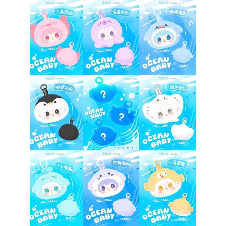 [Hoả Tốc][Check Card] Yooki V6 Plush Hộp Mù | Yooki HẢI SẢN Blind Box Búp Bê Hộp Ngẫu Nhiên