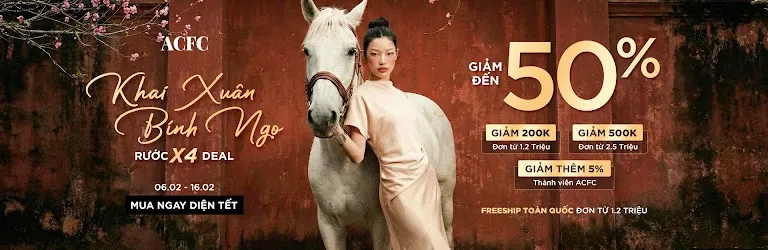 ACFC Khai Xuân Bính Ngọ 2026: Giảm 500K Đơn 2.5 Triệu - Freeship Toàn Quốc