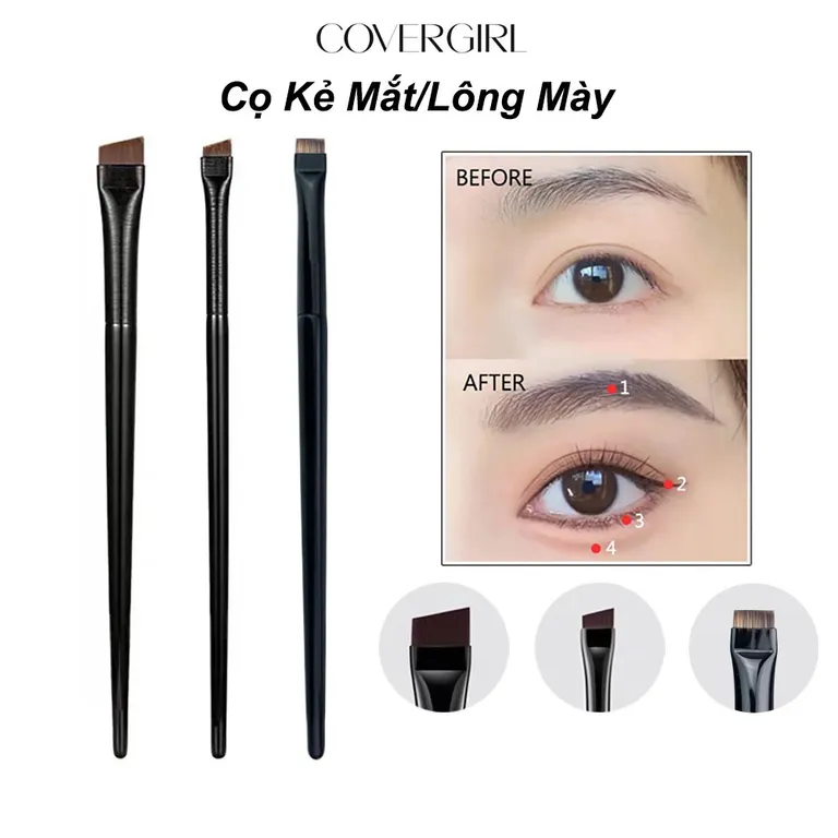 Cọ Trang Điểm Kẻ Chân Mày Kẻ Mắt Sợi Mảnh Tiện Lợi - Dụng Cụ Trang Điểm - COVERGIRL