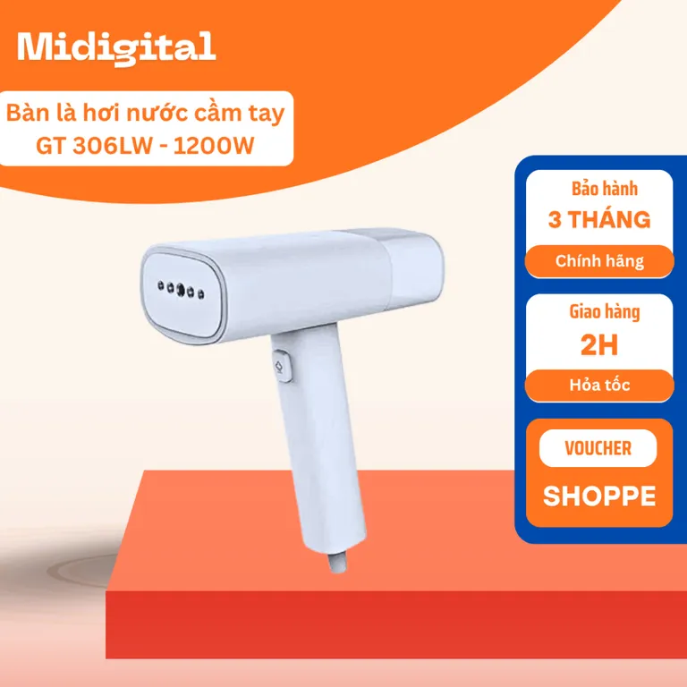 Bàn ủi hơi nước cầm tay  GT-306LW/Bàn Ủi Hơi Nước Cầm Tay bản Quốc Tế BH 6 tháng