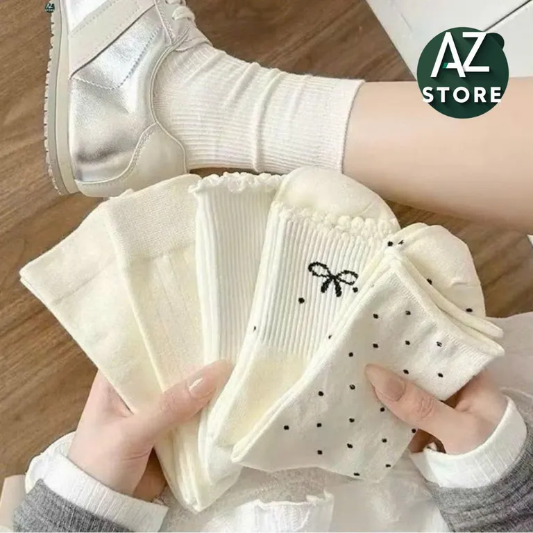 Set 10 Đôi Tất Nữ Chất Vải Thoáng Khí Màu Sắc Nude Nhẹ Nhàng🍀 Mẫu mới 2025🍀
