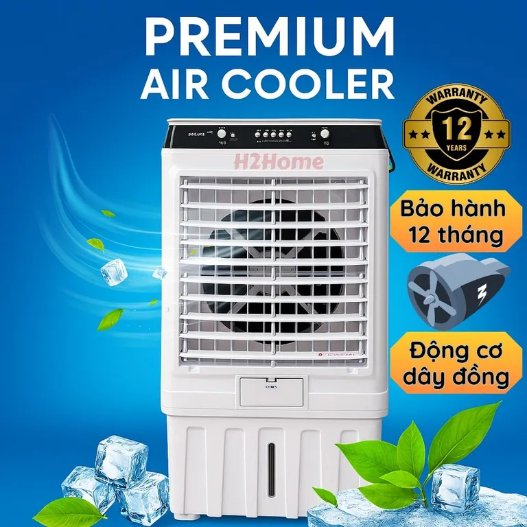 Quạt điều hòa cao cấp làm mát không khí HA-5500 dung tích 40 - Làm mát nhanh, tiết kiệm điện