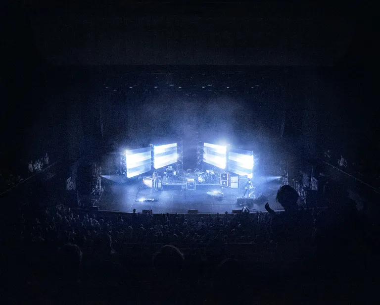 black stage