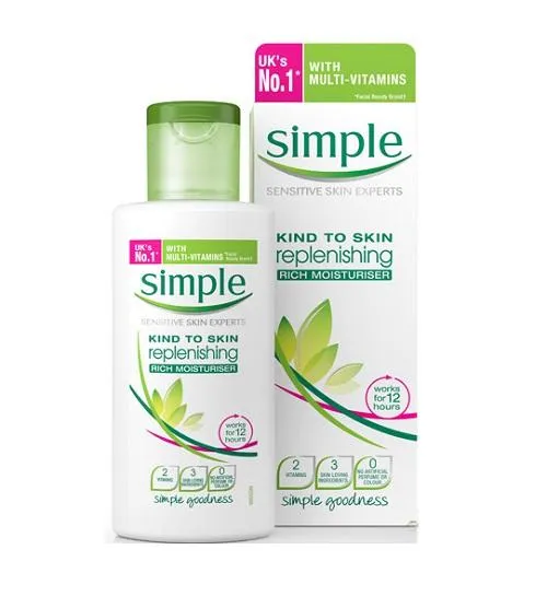 Kem dưỡng ẩm Simple Kind To Skin Replenishing Rich Moisturiser