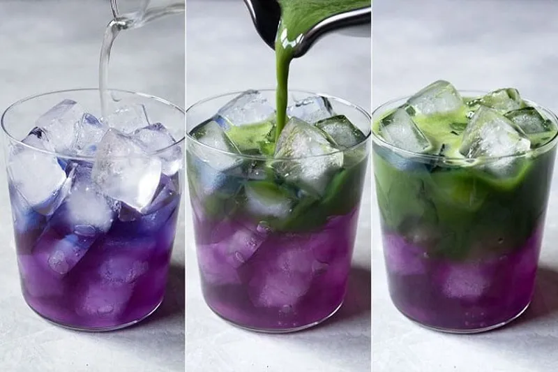 Cách giảm cân bằng trà matcha đậu biếc