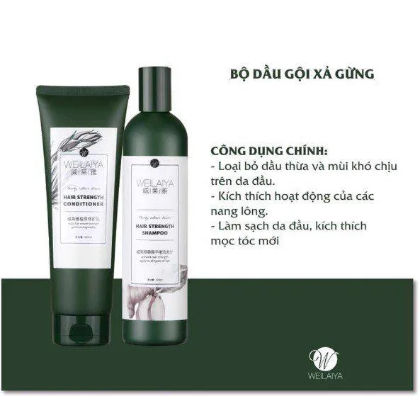 Dầu gội gừng kích mọc tóc Weilaiya Ginger Shampoo 400ml