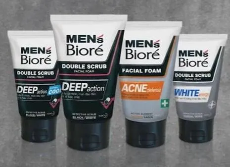Sữa rửa mặt trị mụn cho nam Biore For Men Nhật Bản