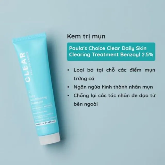 Kem trị mụn Paula's Choice Clear Regular Strength Daily Skin