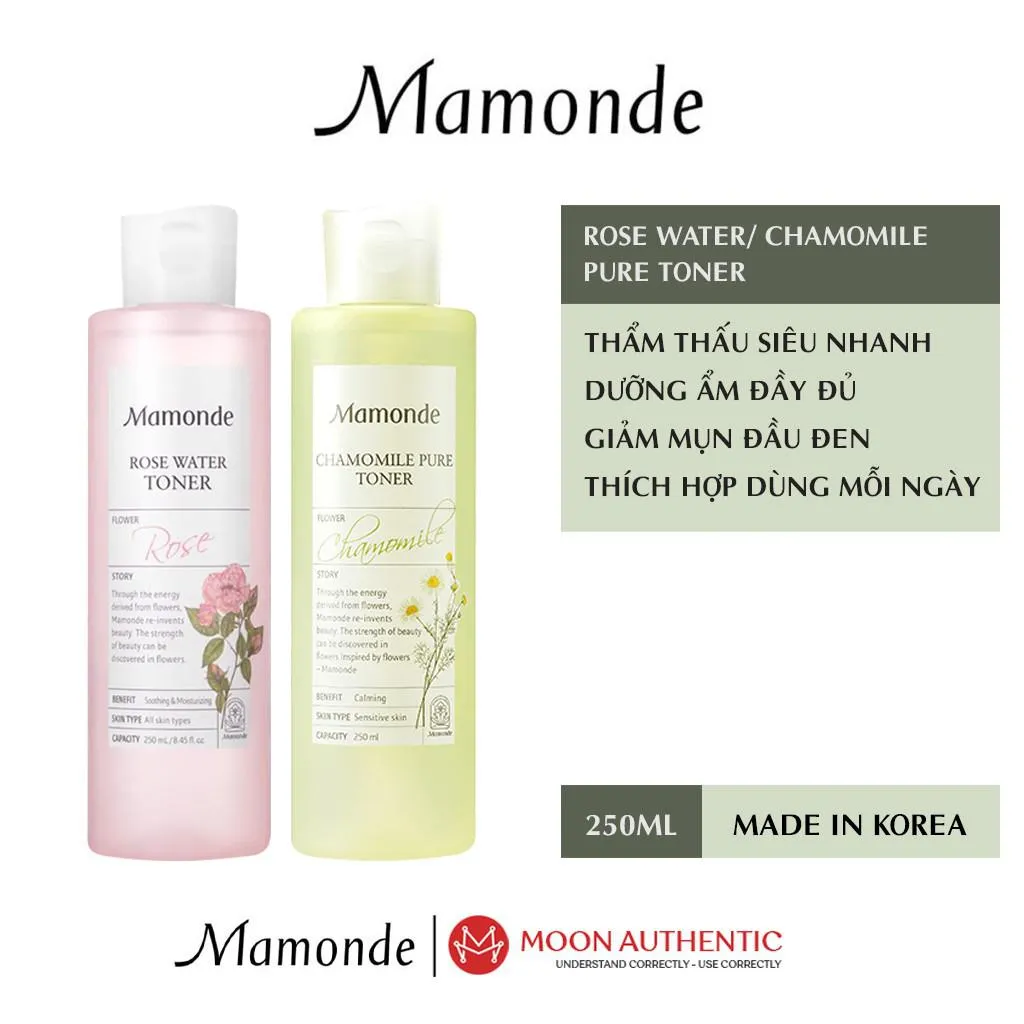 Toner Mamonde Rose Water dành cho da khô