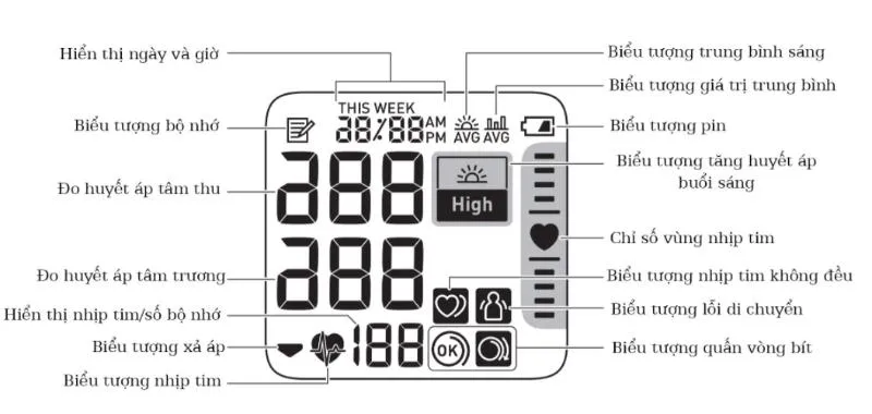 Chỉ số đo nhịp tim được ký hiệu bởi Pulse.
