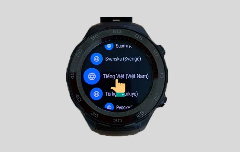 Người dùng nên điều chỉ ngôn ngữ phù hợp để tiện sử dụng