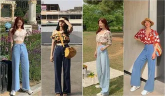Bí kíp phối đồ với quần ống rộng khiến nàng xinh xỉu