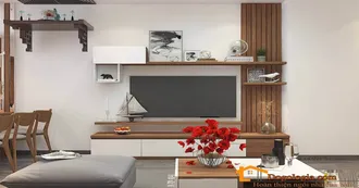 Những ý tưởng hay chọn kệ tivi cho phòng khách đẹp và hài hòa