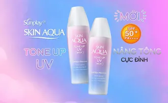 [HOT] Review kem chống nắng Sunplay Skin Aqua Tone Up UV Milk