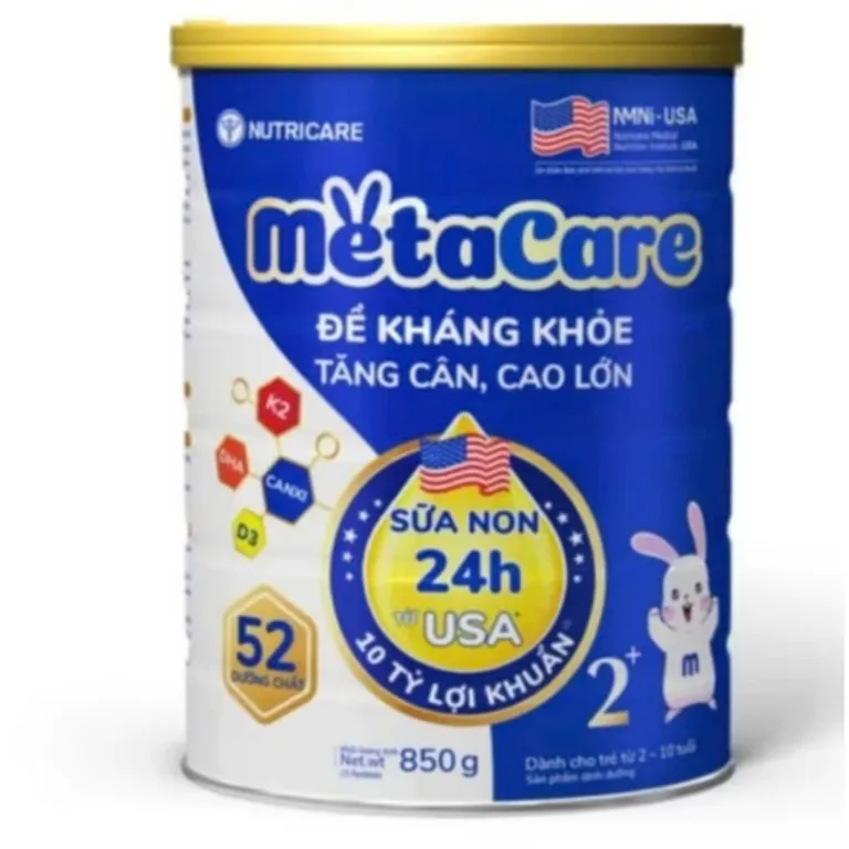 [ HSD mới nhất 2027] Sữa Bột MetaCare (XANH) 0+,1+,2+ 850g