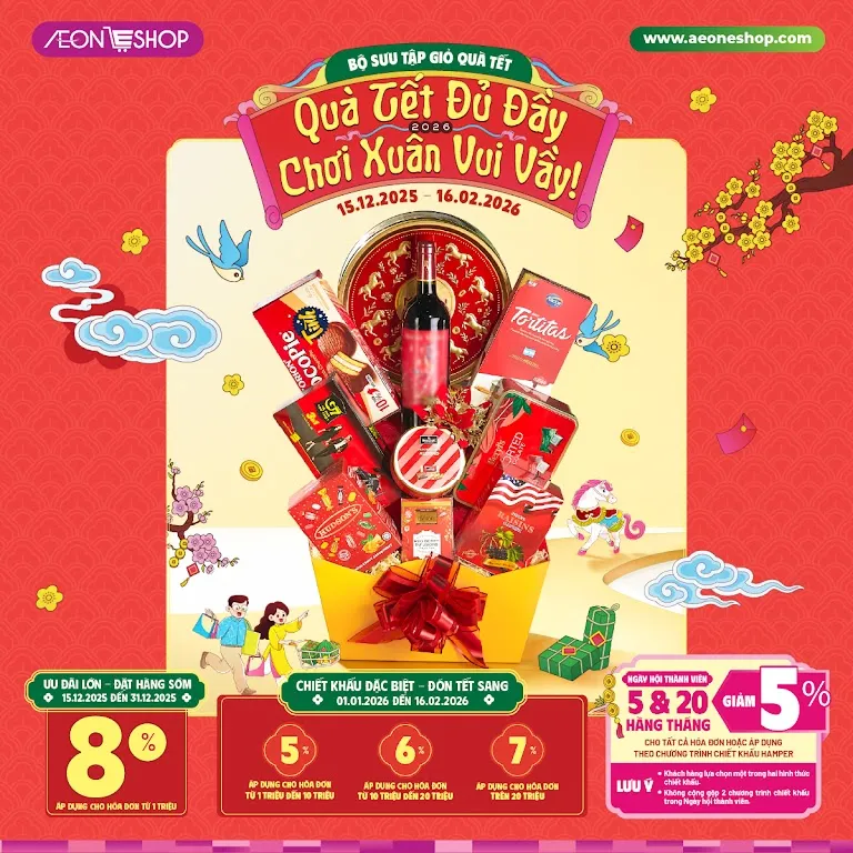 QUÀ TẾT Theo Mệnh - Chiết Khấu ĐẾN 7%