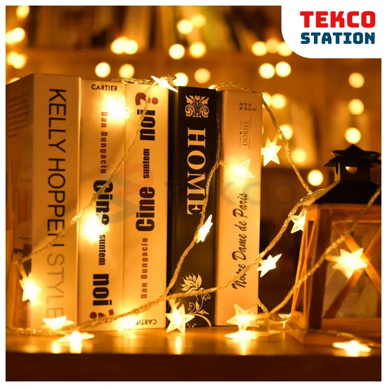 Dây Đèn LED Ngôi Sao Dùng Pin / USB - Trang Trí Decor Nhà Cửa, Tranh Treo Tường, Khung Lưới,...