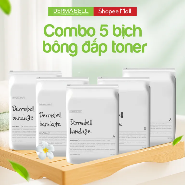 《Dermabell Vietnam》Bông Đắp Toner Kéo Giãn Toner/Lotion Dermabell Bandage Hàn Quốc