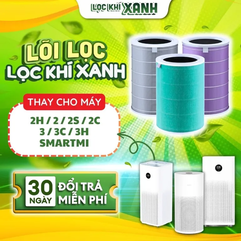 Màng lọc LocKhiXanh® thay thế cho lõi lọc không khí 3H / 3C / 4 LITE / 4 Compact / Pro