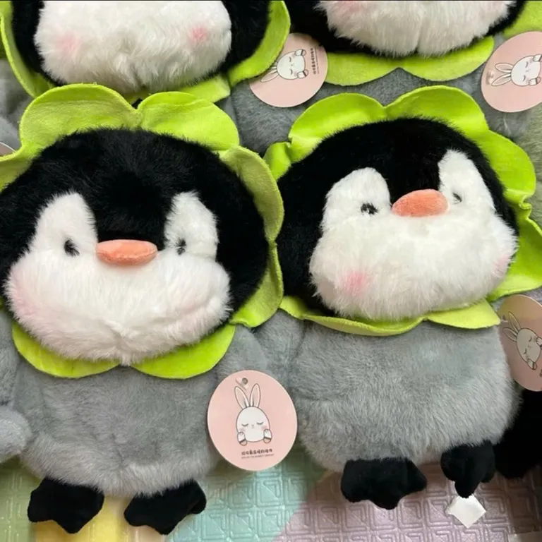 Gấu Bông 20 22 CM Chim Cánh Cụt Đeo Phao Thú Nhồi Bông Hình Chim Cánh Cụt Dễ Thương Lông Mềm Mịn