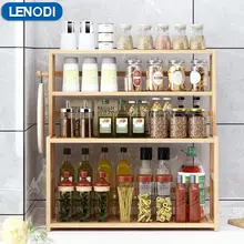 Kệ Gia Vị Để Bàn Nhà Bếp gỗ cao su tự nhiên Bền bỉ chống lại sự ăn mòn nhập khẩu Cao Cấ
