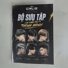 Bộ sưu tập Tóc Nam Thịnh Hành - Cuốn Menu Tóc Cho Barbershop, Hair Salon.- In Ấn Phan Tường