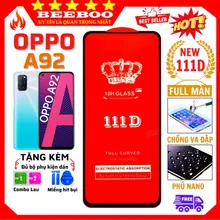 Kính cường lực oppo a92 - Dán Full màn hình điện thoại - Độ trong suốt 111D cực cao.