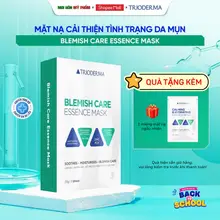 Mặt nạ Trioderma Blemish Care Essence Mask tinh chất khổ qua, tràm trà phục hồi dành cho da dầu mụn