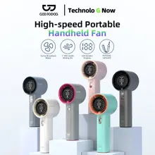 【Tặng quà/Bảo hành nửa năm】GOOJODQ 4000 mAh Turbo Jet Mini Quạt Sạc Tốc Độ Cao Cầm Tay Di Động Gió Mạnh 100 Gear