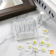 [KvJJL-t] Khuôn nghệ thuật làm móng hoa silicon 3D Mẫu cánh hoa có thể tái sử dụng cho Salon Thiết kế móng tay DIY Phụ kiện làm móng tay mới