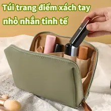 Túi mỹ phẩm Hàn Quốc Dung tích lớn Không thấm nước Đơn giản tinh tế Fang bian xie dai