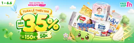 Voucher online Con Cưng đầu tháng 6