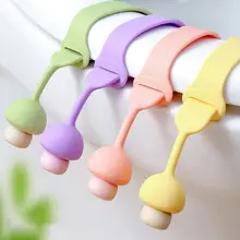 Set 5 Dây Silicon Nâng Nắp Bồn Cầu Chống Trượt Có Thể Điều Chỉnh Tránh Chạm Giữ Vệ Sinh Mẫu Mới 88531