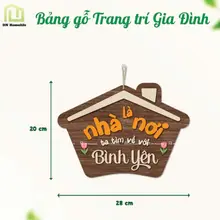 Bảng Gỗ Chủ đề Gia Đình Ý Nghĩa Treo Trang Trí Nhà Cửa Decor Nổi Bật Dễ Thương