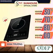 Bếp hồng ngoại cơ Sunhouse Chính hãng, Tặng vỉ nướng, Công suất 2000W - Phím bấm điện tử SHD6011 - SSHOP SHL