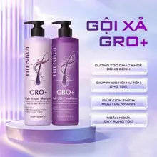COMBO DẦU GỘI HIỀN BÙI GRO+ tặng xịt tóc ( Phiên Bản Nâng Cấp) 500ml - Hàng chính hãng