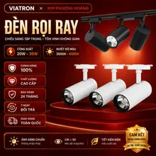 Đèn rọi ray công suất 20W 30W xoay 360 độ, đèn chiếu điểm thanh ray vỏ hợp kim nhôm, BH 2 năm
