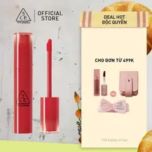 Son tint 3CE lên môi chuẩn sắc lâu trôi  3CE Lazy Pop Lip Stain