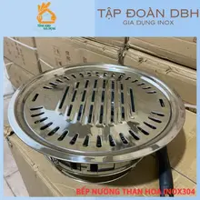 Bếp nướng than hoa bộ VỈ INOX304 ĐẶC DBH chuyên dụng cho hàng quán và gia đình siêu bền sạch tiện dụng