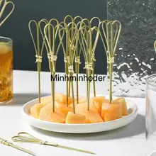 Gói 100 Chiếc Xiên Que Trang Trí Cocktail, Que Xiên Trái Cây Tăm Tre Decor dùng trong Pha Chế,An Toàn Cho Sức Khoẻ