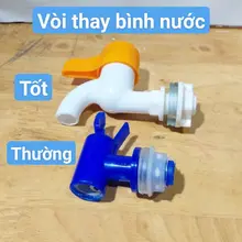 Vòi bình nước tốt/ vòi bình nước thường,  Vòi Bình Lọc Nước Nhựa, Vòi Bình Lọc Ren 17 Bằng Nhựa