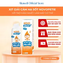 Xịt Giải Cảm Hạ Sốt Novopetie - Hỗ Trợ Giảm Nhanh Cảm Giác Khó Chịu Do Cảm, Nóng Sốt 6M+
