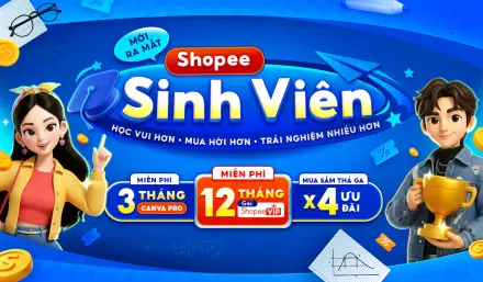 Gói Shopee Sinh Viên — Miễn Phí VIP 12 Tháng