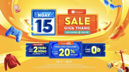 Shopee 15.7 Sale Giữa Tháng – Siêu Nhanh, Siêu Rẻ