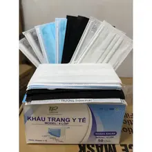 1 hộp Khẩu trang Y TẾ Xanh 4 lớp cao cấp, hộp 50 cái